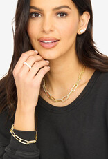 Melinda Maria Carrie Pave Chain Necklace