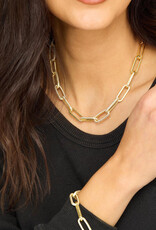 Melinda Maria Carrie Pave Chain Necklace