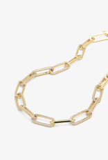 Melinda Maria Carrie Pave Chain Necklace