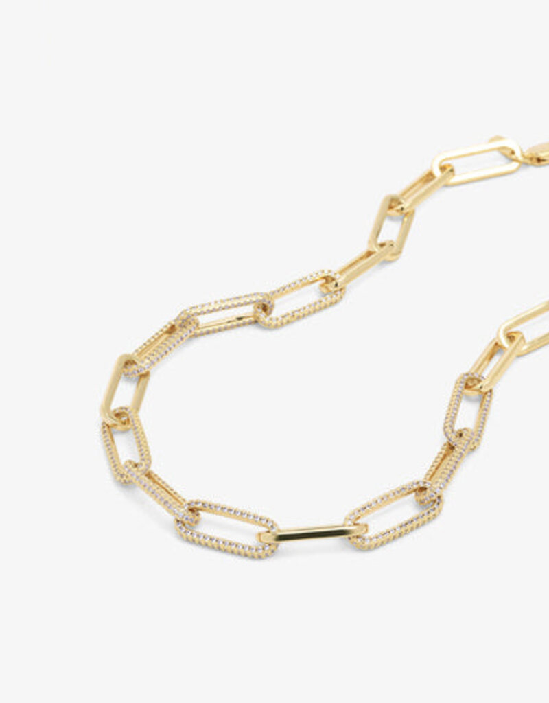 Melinda Maria Carrie Pave Chain Necklace