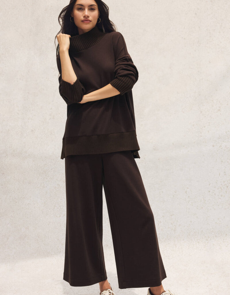 Z Supply Sable Luxe Mock Neck Top