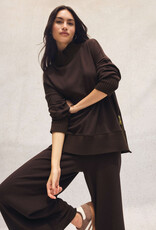 Z Supply Sable Luxe Mock Neck Top