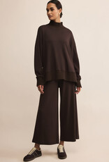 Z Supply Sable Luxe Mock Neck Top