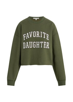 Favorite Daughter Cropped Collegiate Sweatshirt