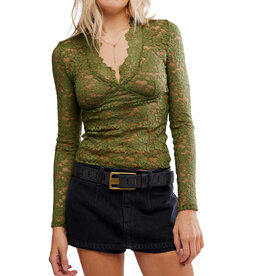 Free People All Day Lace Long Sleeve