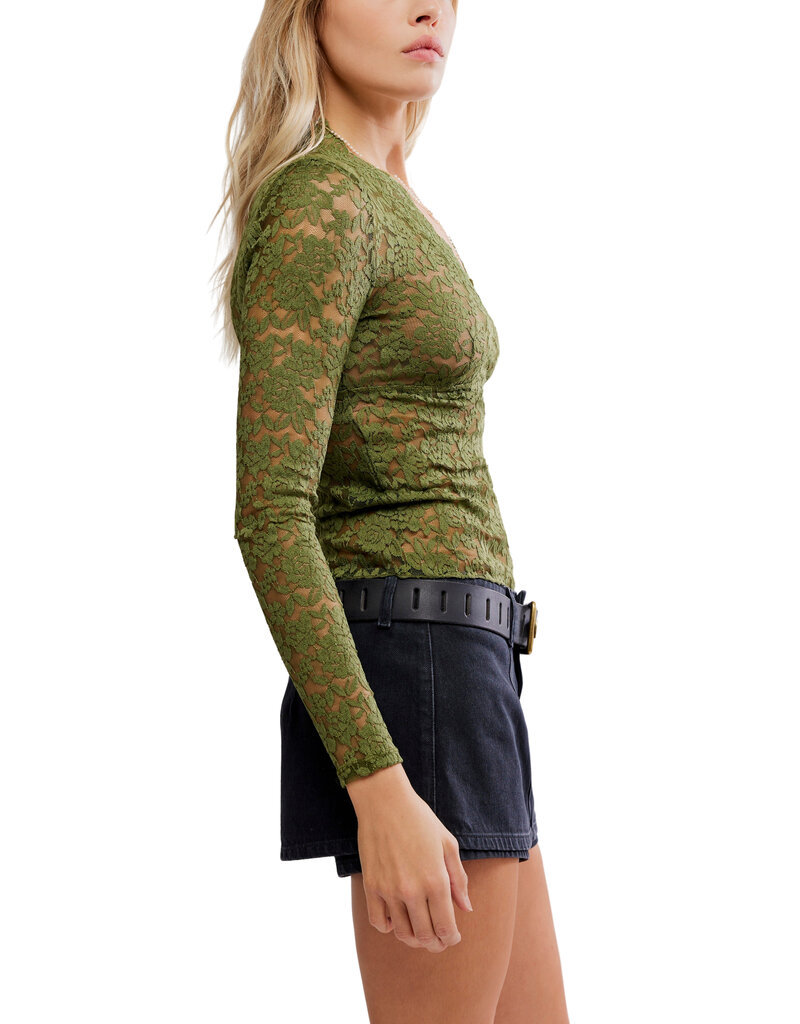 Free People All Day Lace Long Sleeve