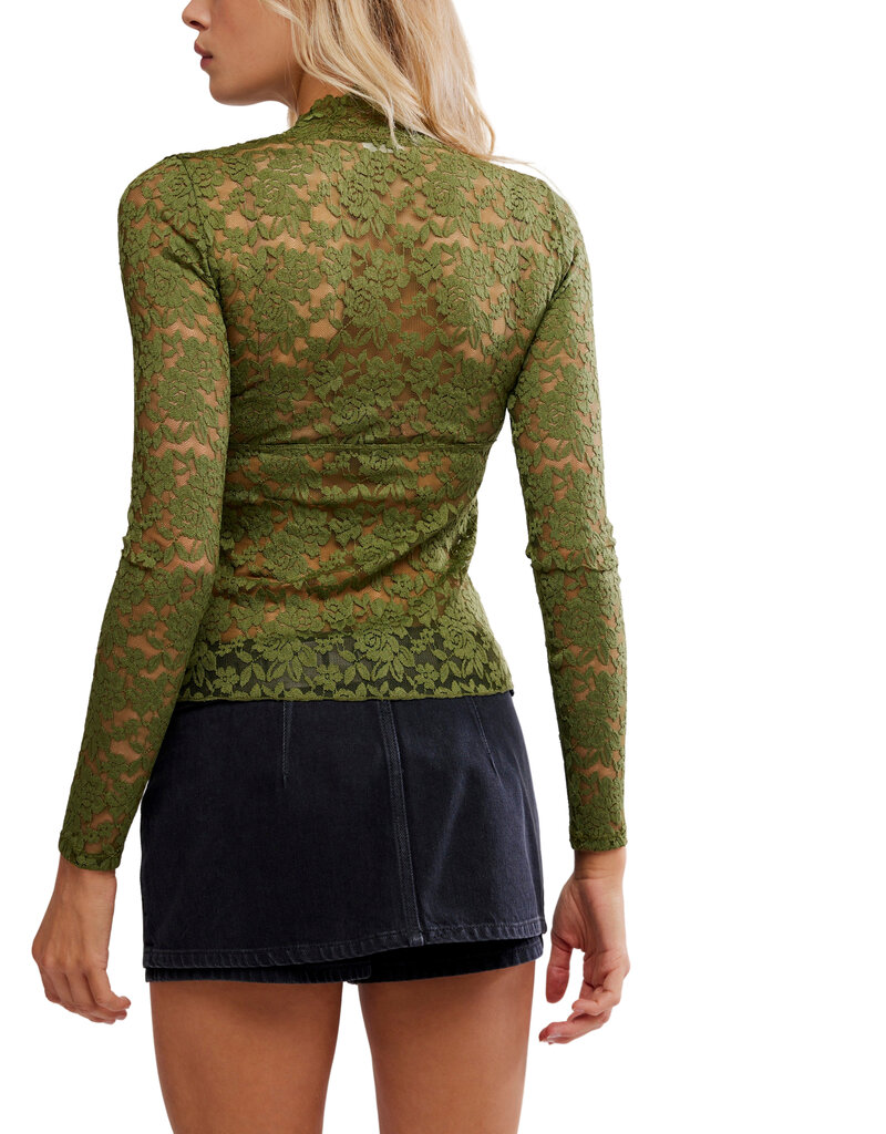 Free People All Day Lace Long Sleeve