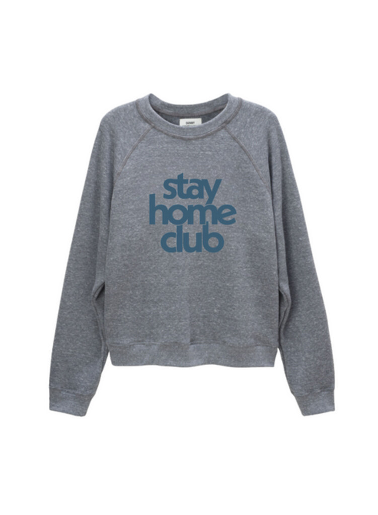 Sunny Somewhere Stay Home Club Raglan Crew