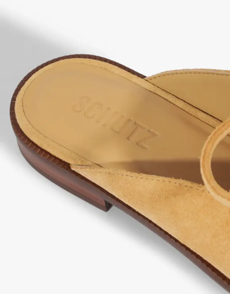 Schutz Kim Mule Suede Flat