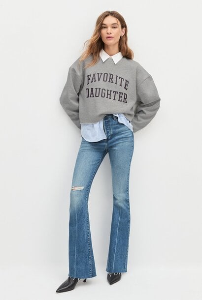 Cropped Collegiate Sweatshirt