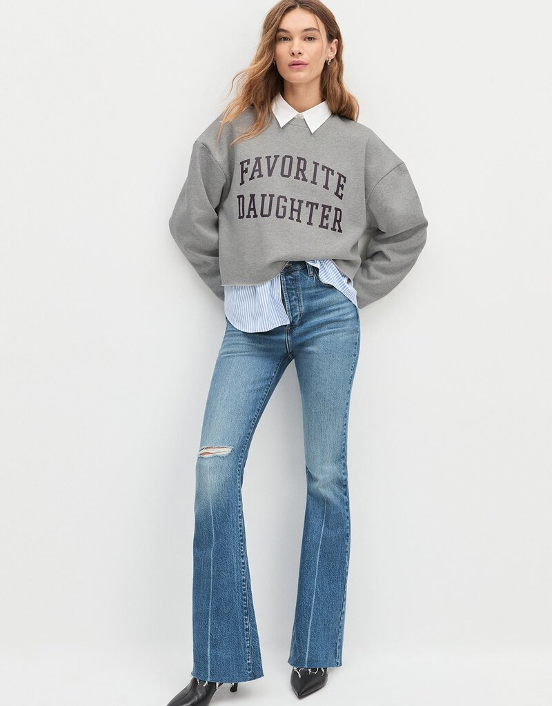 Favorite Daughter Cropped Collegiate Sweatshirt