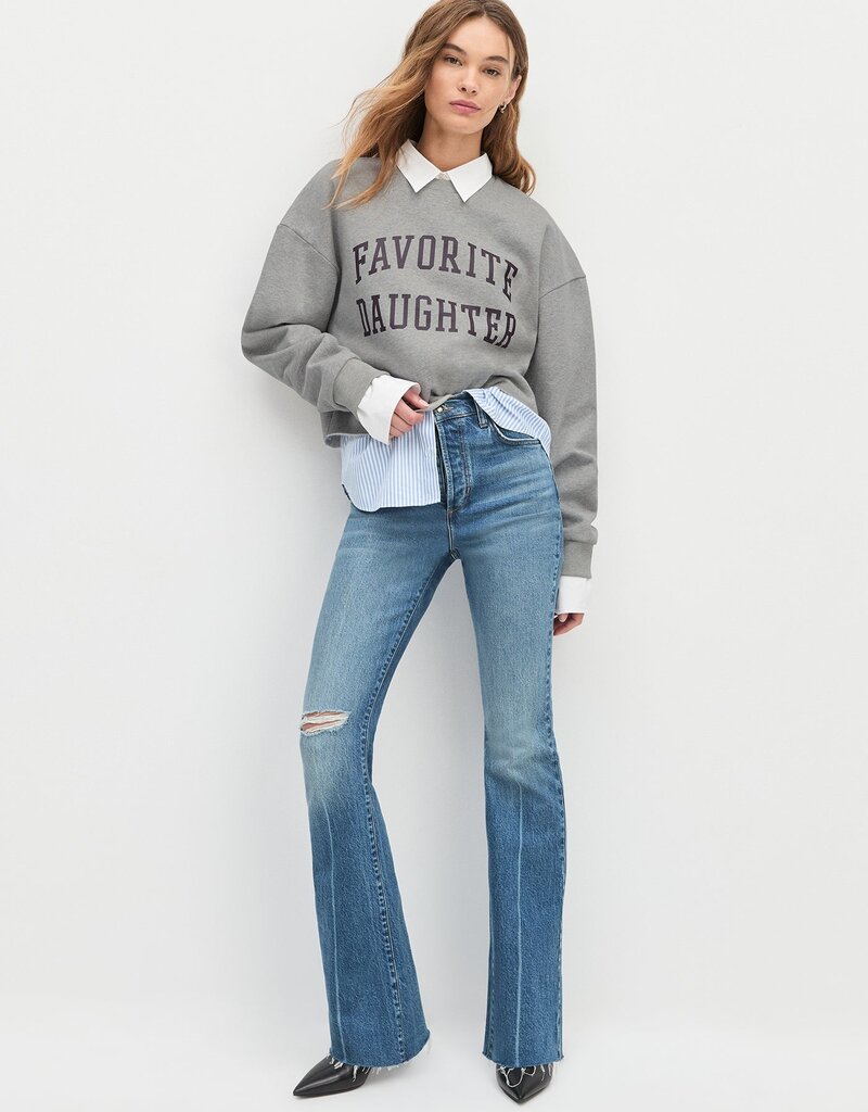 Favorite Daughter Cropped Collegiate Sweatshirt