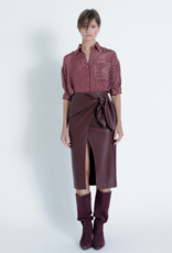 Karina Grimaldi Sybill Vegan Leather Skirt