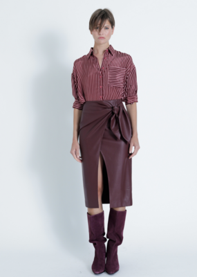 Karina Grimaldi Sybill Vegan Leather Skirt