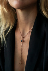 Thatch Dottie Black Lariat Necklace
