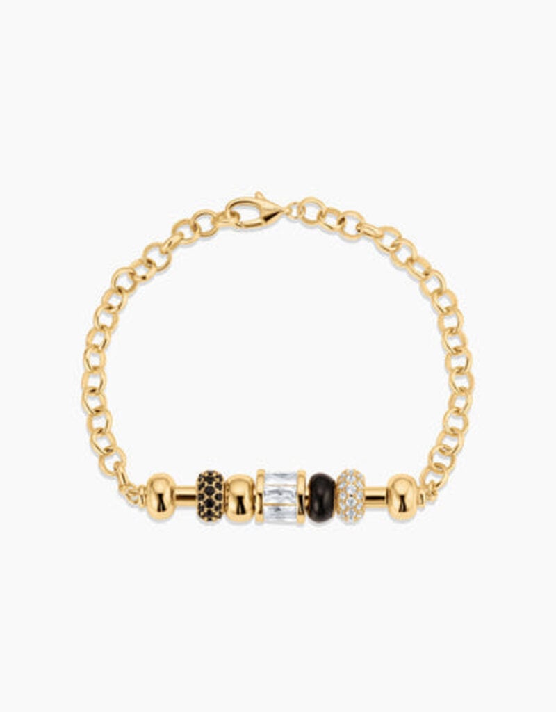 Thatch Noir Bead Bracelet