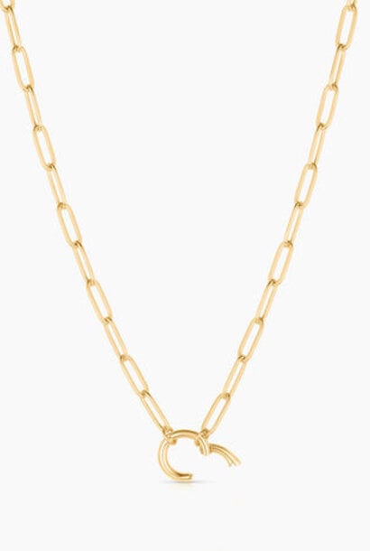 Finn Paperclip Charm Necklace