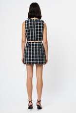 French Connection Windowpane Tweed Mini Skirt