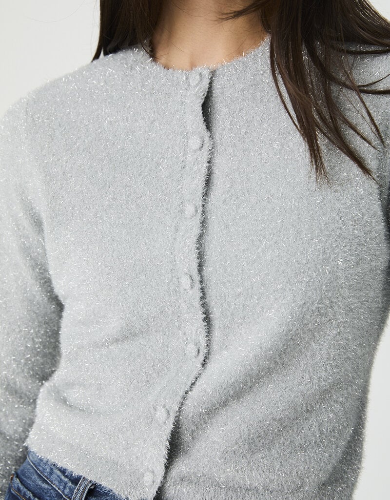 French Connection Tinsel Knit Slim Cardigan