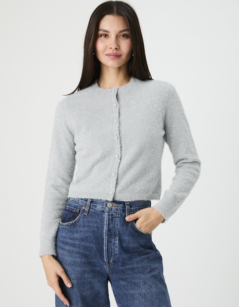 French Connection Tinsel Knit Slim Cardigan