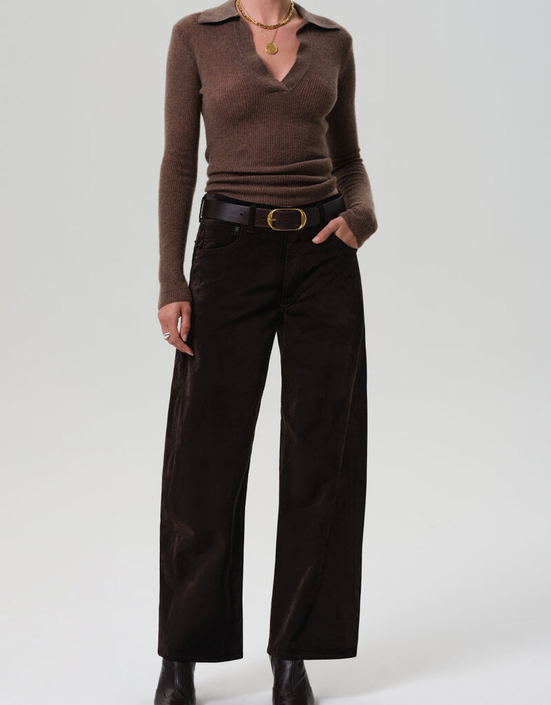 Citizens of Humanity Ayla Baggy Velvet - Espresso