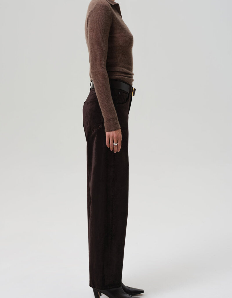 Citizens of Humanity Ayla Baggy Velvet - Espresso
