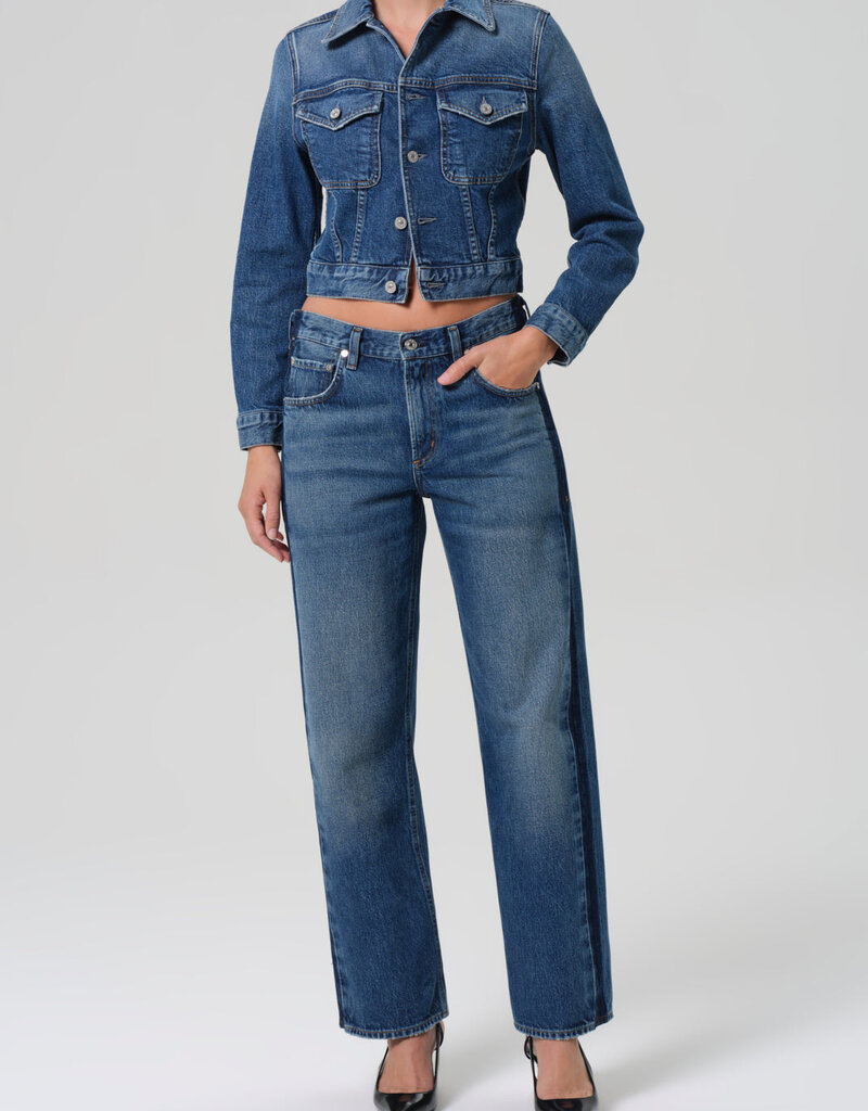 Citizens of Humanity Lindz Easy Straight Tuxedo Stripe - Liro