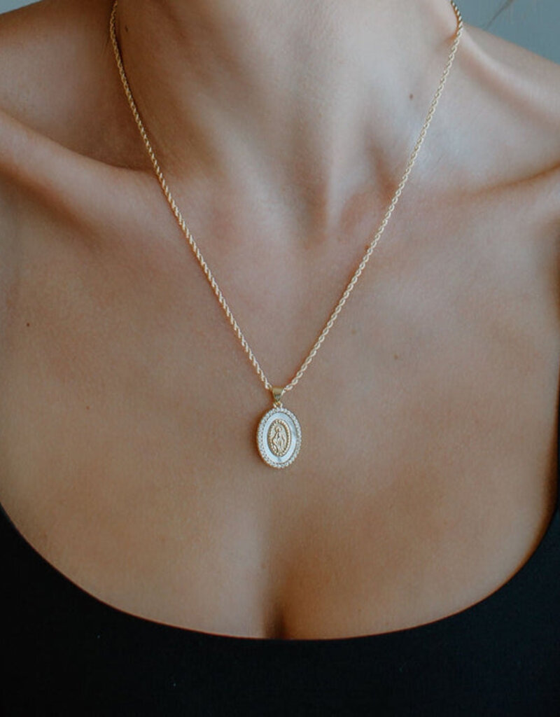 Joy Dravecky Holy Mother Mary Necklace