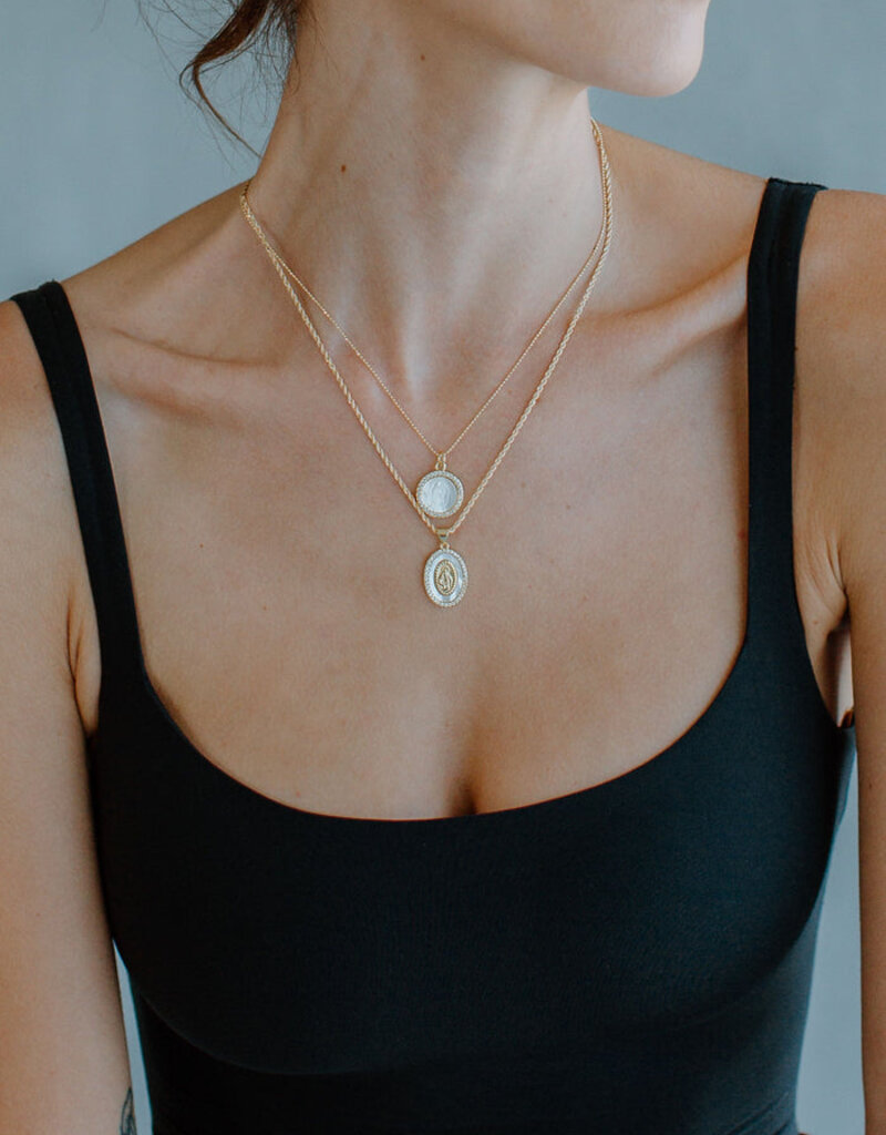 Joy Dravecky Holy Mother Mary Necklace