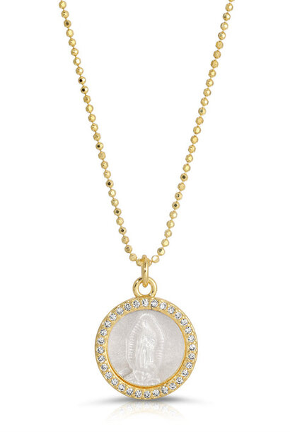 Petite Mother Mary Necklace