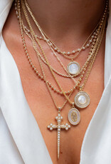 Joy Dravecky Pearl Trio Necklace