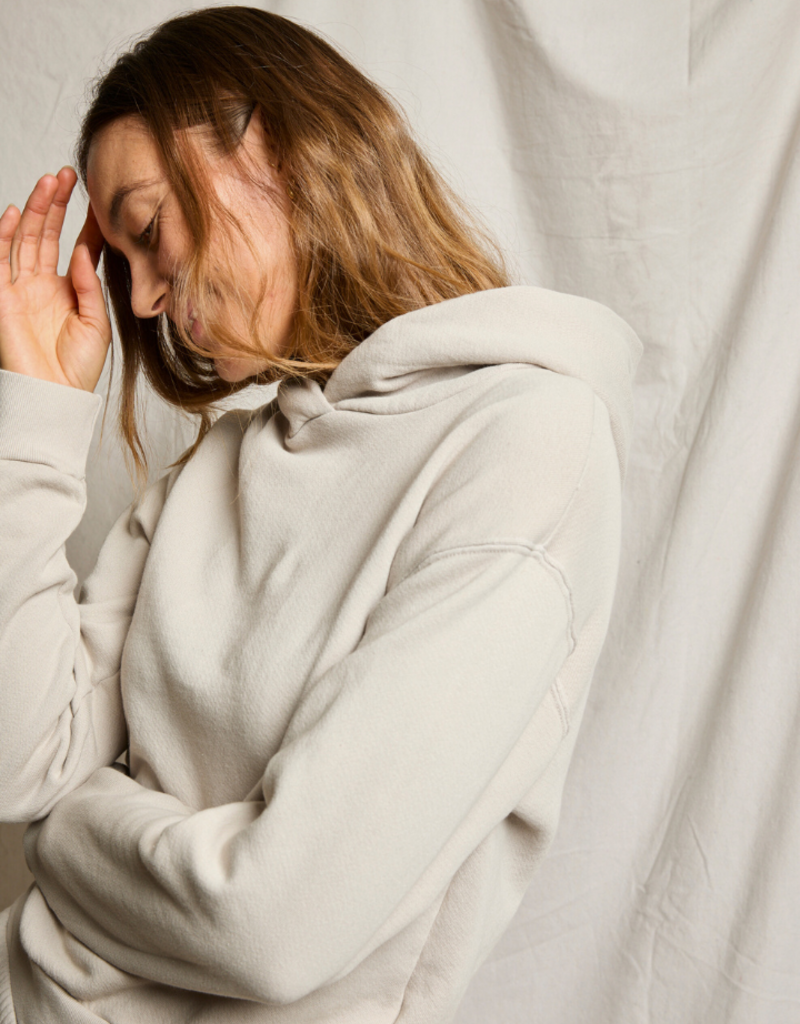 perfectwhitetee Heart Cotton Fleece Hoodie