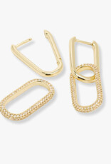 Melinda Maria Carrie Pave Chain Convertible Huggies