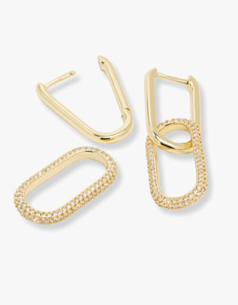 Melinda Maria Carrie Pave Chain Convertible Huggies