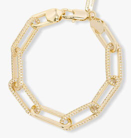Melinda Maria Carrie Pave Chain Link Bracelet