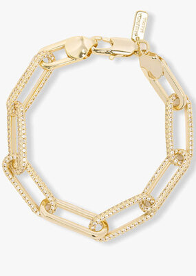 Melinda Maria Carrie Pave Chain Link Bracelet