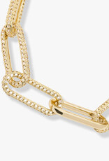 Melinda Maria Carrie Pave Chain Link Bracelet
