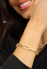 Melinda Maria Carrie Pave Chain Link Bracelet