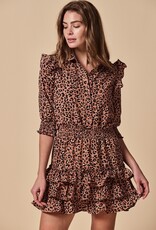 The Shirt Ruffled Tiered Mini Dress