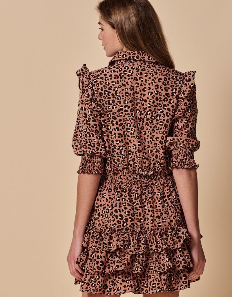 The Shirt Ruffled Tiered Mini Dress