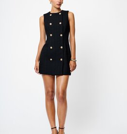 French Connection Structured Tweed Mini Dress