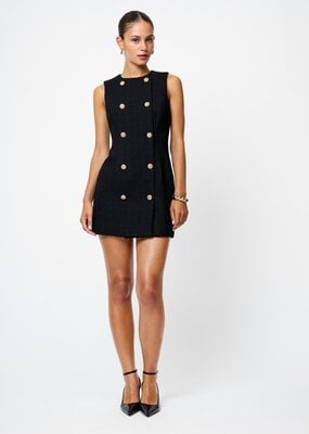 French Connection Structured Tweed Mini Dress