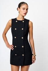 French Connection Structured Tweed Mini Dress