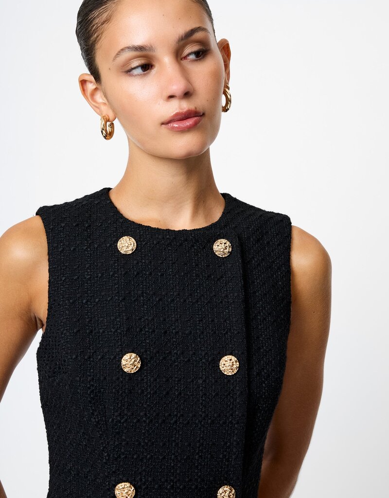 French Connection Structured Tweed Mini Dress