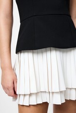 French Connection Azra Strapless Pleat Mini Dress