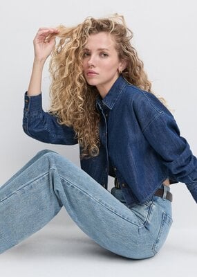 Favorite Daughter Crop Ex-Boyfriend Shirt
