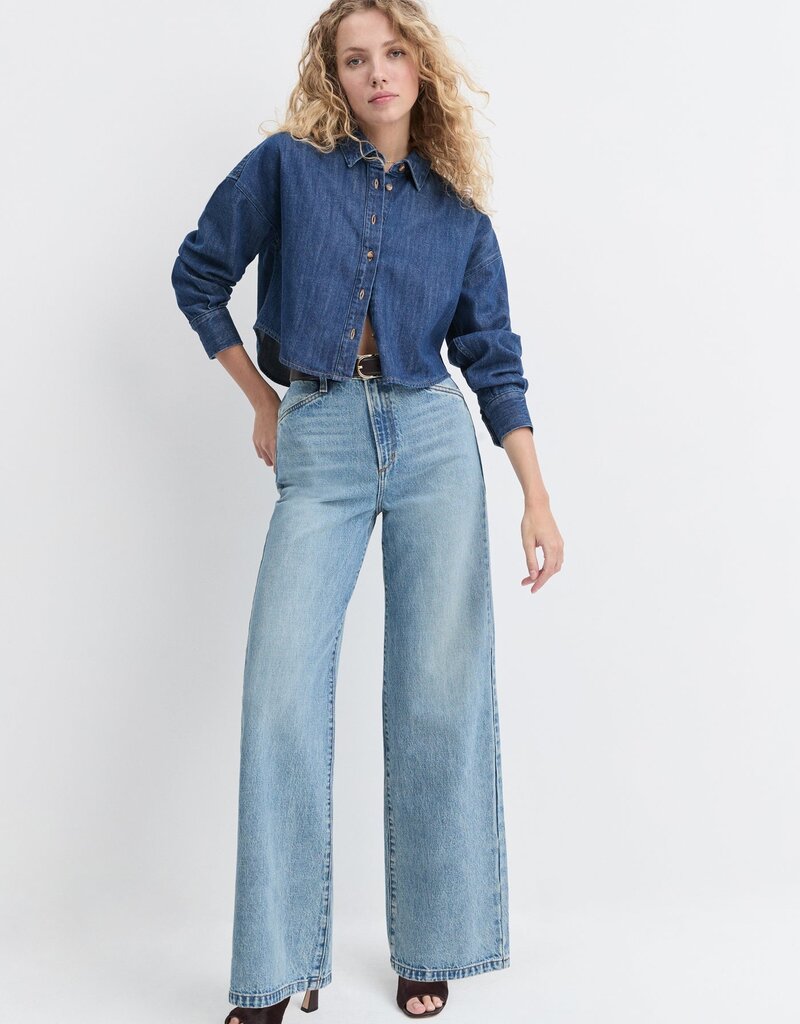 Favorite Daughter Crop Ex-Boyfriend Shirt