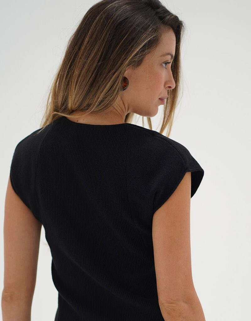 LNA Millie Cap Sleeve Sweater