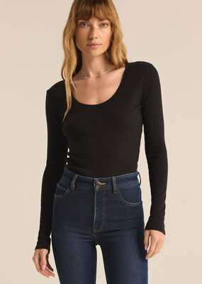 Z Supply Sirena Rib Long Sleeve Tee