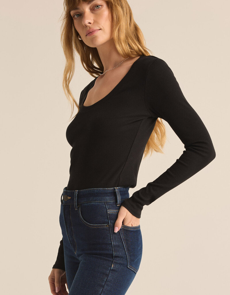 Z Supply Sirena Rib Long Sleeve Tee